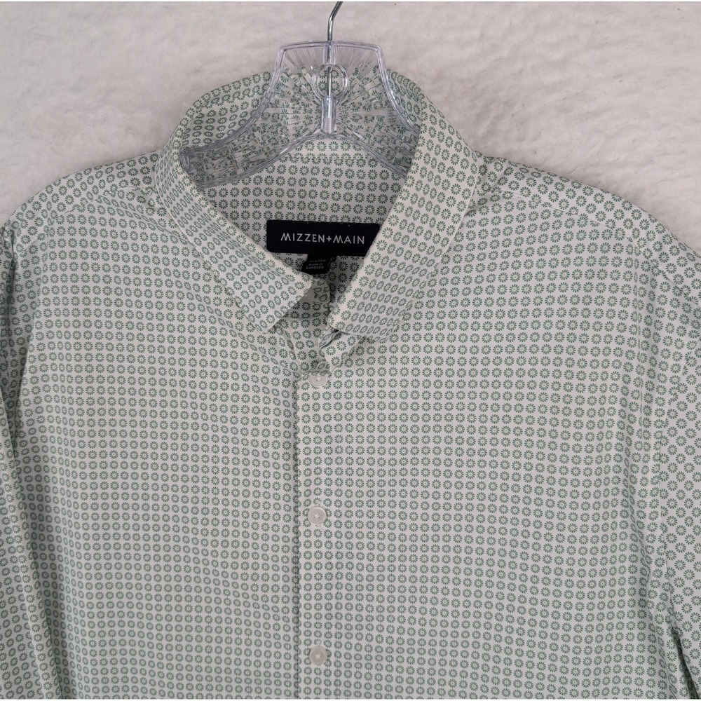 Mizzen‎ Main Leeward Monaco Long Sleeve Button Down Shirt Men's Size M Classic - Picture 3 of 8